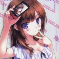 緋色月下